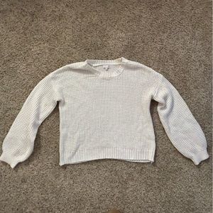 SO Kohls Brand White Thermal Sweater